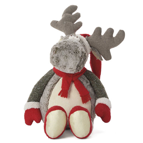The Twillery Co.® Plushlines Holiday Plush Moose Decorative Accent